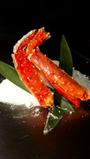 Teppanyaki Asagi_[Fujin Course] Teppan-steamed King Crab and Seasonal Vegetables with Mustard Sauce - are slowly steamed on the iron plate.