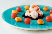 CINA New Modern Chinese_Shrimp in black chili sauce, squid ink and chili bean sauce