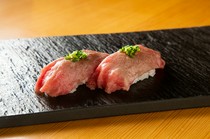 Niku-zushi Teppanyaki Shabu-Shabu - ZUISHO-_1 piece of premium seared red meat sushi