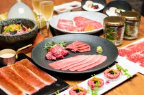  A full course meal packed with Ushimitsu Ebisu's specialties 