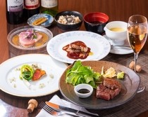 Teppanyaki INAGAKI Tei_[B Course] Dinner 8,000 JPY 