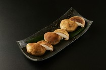   Nikusho Jade Kanazawa_Grilled vegetables [Hyakumangoku Shiitake mushrooms]