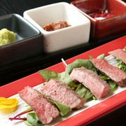 3 jenis steak Kuroge Wagyu miso