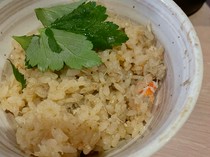 Kepiting salju dan nasi miso kepiting