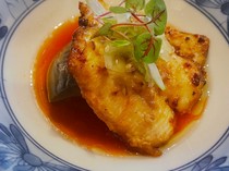  Teriyaki conger eel with plum paste 