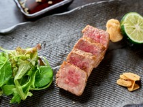 Daigomi _Furano Wagyu Beef Diced Steak - The power of Binchotan brings out the finest taste of Furano Wagyu beef.