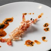  [WEB-only Course 1] Kobe beef lean & Japanese black beef sirloin steak, marbled grilled shabu-shabu and shrimp teppanyaki course 