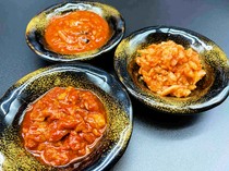  Assortment of three kinds of seafood kimchi 
