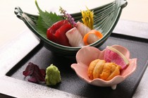 Uni Murakami Hakodate ekimae restaurant_Today's sashimi, three kinds