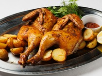 Ristorante CROSS 47_Pollo alla diavola47 (Roasted whole chicken with original blend spice) - Signature dish prepared over 3 days