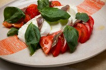 BLACK TERRACE_Caprese with highly sugary tomatoes and buffalo mozzarella