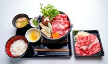 Wagyu Kurosawa Main Branch_Shiraoi beef sukiyaki set meal