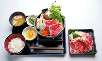 Wagyu Kurosawa Main Branch_Special! Wagyu beef sukiyaki set meal