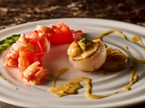 Teppanyaki Bian Yokohama (former MADOy)_Snow crab and grilled tomato with pesto sauce