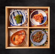 Assortment of 4 kinds of kimchi