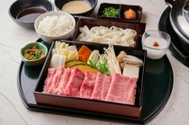 Niku no Tajima KAMEIDO CLOCK branch_Kagoshima Prefecture black pork and Japanese black beef assortment set meal