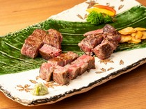  A4 grade Hiroshima beef steak with an excellent balance of fat and lean meat 