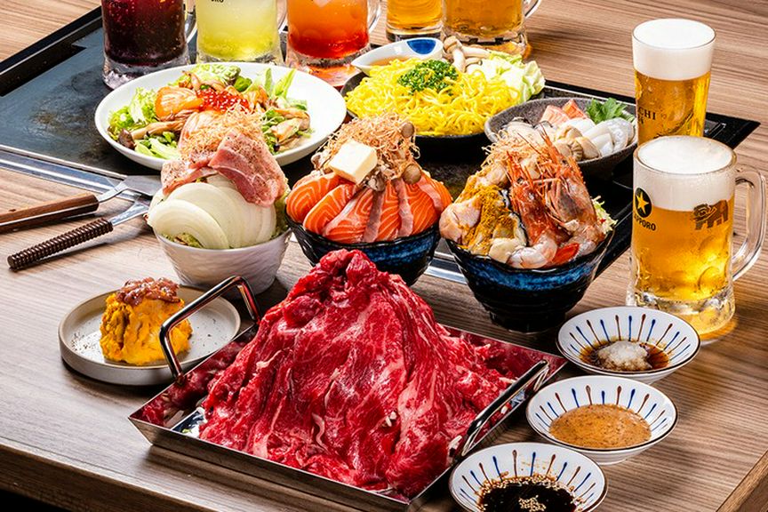 豚小屋('69伊/仏) Hokkai Monja × Teppanyaki KIBORI Shinjuku Reservation in Shinjuku