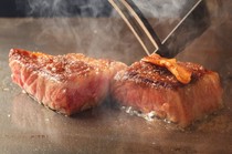  A4 rank or higher Japanese black beef sirloin. A special dish that lets you enjoy the full flavor of the meat: "Sirloin steak" 