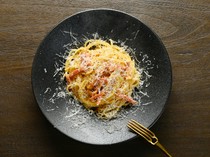 node_Carbonara with rich eggs and Kyoto pork