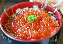  鲑鱼籽盖饭 