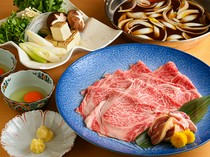 Yamato Ryori Tsukiji Ihachi Nigou_"Suki-shabu" is made by dipping A5 Kuroge Wagyu beef sirloin in a slightly sweet broth.