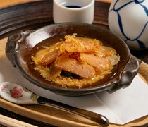 Akasaka Watanabe_Rice Casserole with Dried Mullet Roe - High-quality ingredients harmonize with the smooth texture of the white sauce.