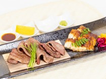 Asakusa GYUUNA Yadoki_Assortment of 3 kinds of Yadoki - Eel, Wagyu beef, and beef tongue -