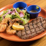 haleʼaina HOA SHIBUYA_Surf & Turf（里脊牛排和大蒜虾）