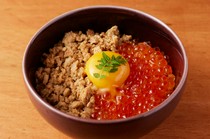 Fukusho_Salmon roe and minced meat with egg on rice