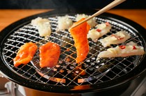 Fukusho_Grilled tiger puffer fish and rice cooked with tiger puffer fish course