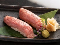 Ariran Rikyu Yufuin Main Branch_Grilled Fatty Wagyu Beef Nigiri