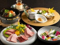 Ariran Rikyu Yufuin Main Branch_Yufuin Rikyu Set Meat - Enjoy an exquisite meat lunch in a relaxed atmosphere.