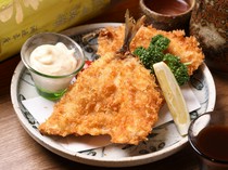 Kaisen-sumiyakidokoro Genya_Fried aji (Fried horse mackerel)