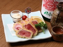 Kaisen-sumiyakidokoro Genya_Maguro rare katsu (Rare tuna cutlet)