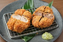  Single dish: Japanese black beef x black pork kimukatsu combination 