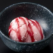 Shokudoen Kita Shinchi Branch_Strawberry sorbet with pulp