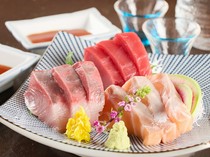 Hozukiya_Direct from the market "Assortment of 3 kinds of sashimi"