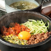  石烤拌飯配湯 
