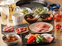"All-you-can-drink plan" where you can enjoy a variety of meats and alcohol to your heart's content