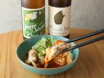 Gyoza & Beer 541+_"Sichuan Mala Boiled Dumplings" is a popular dish that has been featured in the media.