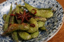 Gyoza & Beer 541+_Grilled edamame (Taiwanese style)