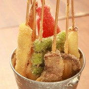 Ippin Yakitori Kushikatsu Oden Taishu Izakaya Hirokatsu Shibuya Dogenzaka Branch_Bucket of kushikatsu