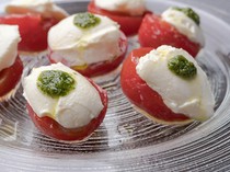 Wine Bar NOAM_Caprese with Cherry Tomato Compote and Mascarpone