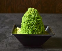 GRANCHA Koufukusaryou_Mont Blanc Soft Yamato Sencha Milk Shaved Ice (Yamato Matcha) is a perfect blend of smoothness and fluffiness.
