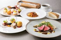  Course with 7 kinds of desserts that you can have as many times as you like 