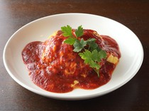 Eau-De-Vie_Choose from omelet rice "Chicken rice and truffle tomato sauce"