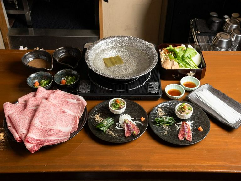 Sukiyaki to shun no shokuzai Kitashinchi Nakatani