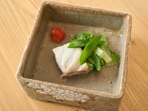 四季料理KITAGAICHI_將食材的美味發揮得淋漓盡致的「酒蒸石斑魚」