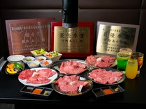  Selected, top-quality Japanese Black Wagyu beef: "All-you-can-eat yakiniku (72 types) - 90-minute A5 Japanese Black Wagyu beef EXTRA ARASHI course" 